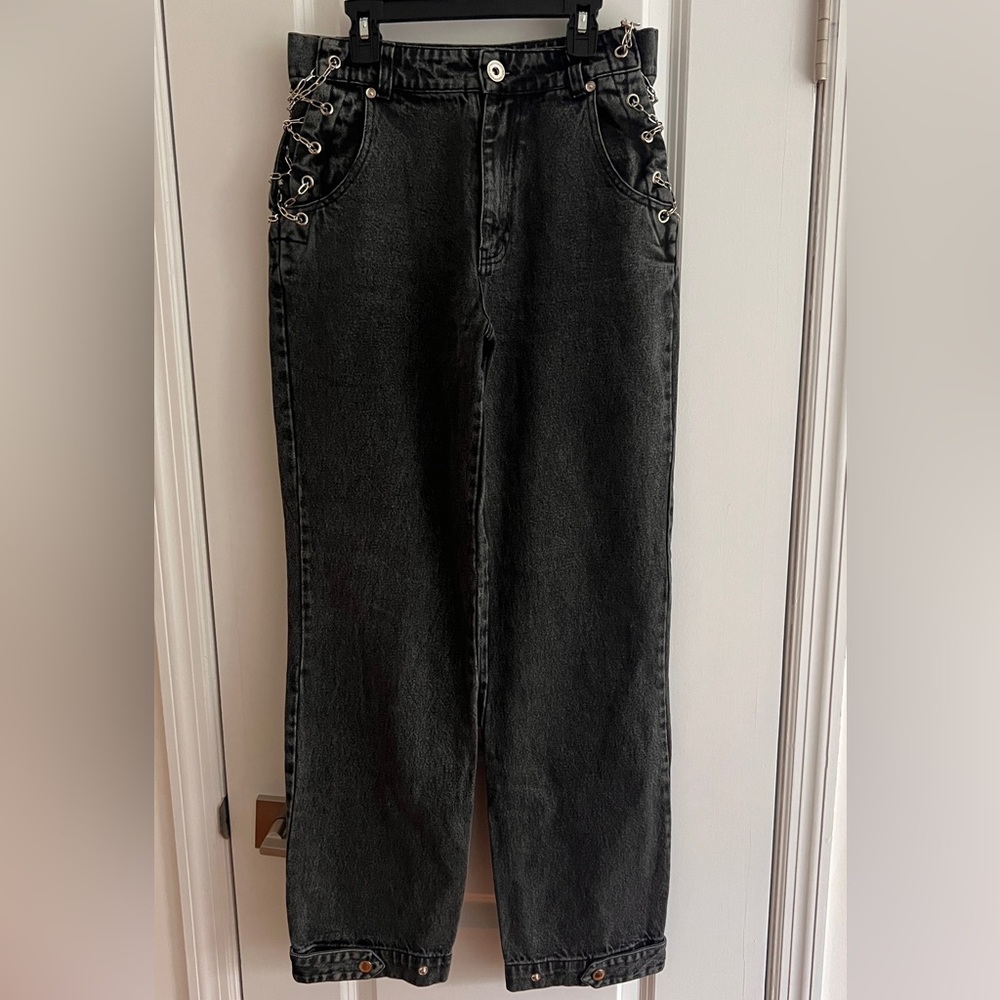 Manière de Voir Jeans with Chain Detailing - UK 8